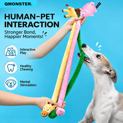 Long Plush Squeaky Dog Toy for Tug and Fetch - view 2