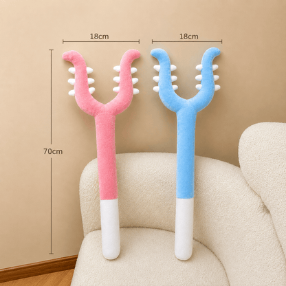 Interactive Plush Cat Toy & Long Teaser Wand for Indoor Cats