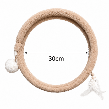 Foldable Spring Cat Tunnel with Interactive Feather Toys
