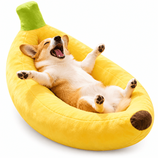 Banana Pet Bed for Cats & Small Dogs