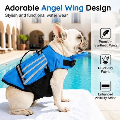 Angel Wing Dog Life Jacket Rescue Handle Reflective - view 7