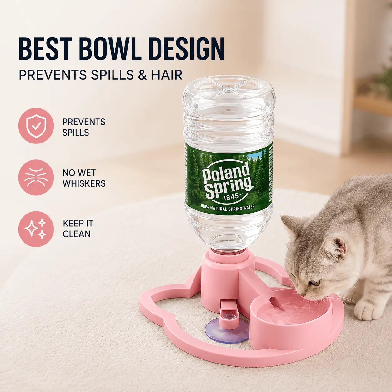 Gravity Pet Water Dispenser - No Electricity Required Noblias Pet Water Dispensers  anti-backflow-pet-bowl