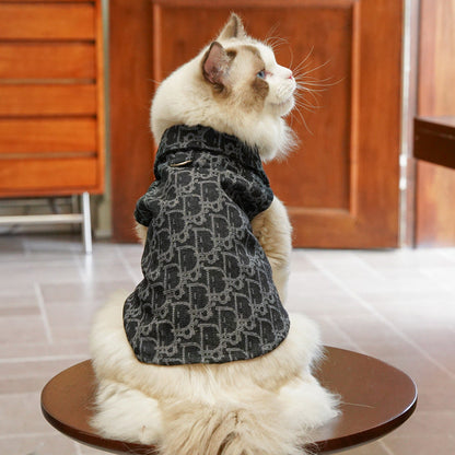 Denim-Style Vest for Dogs & Cats