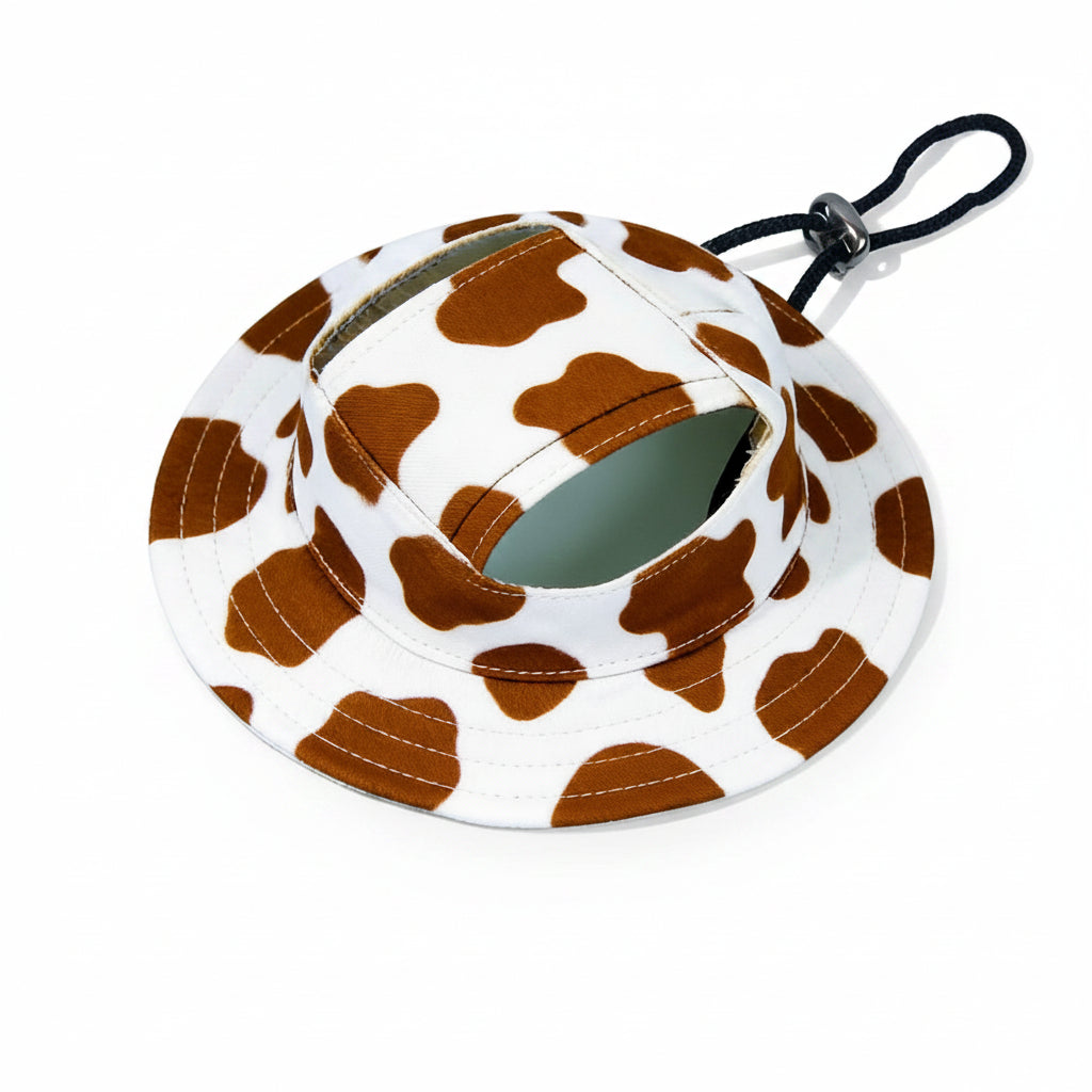 Cute Pet Sun Hat & Adjustable Outdoor Bucket Hat for Dogs & Cats
