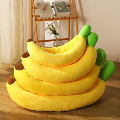 Banana Pet Bed for Cats & Small Dogs