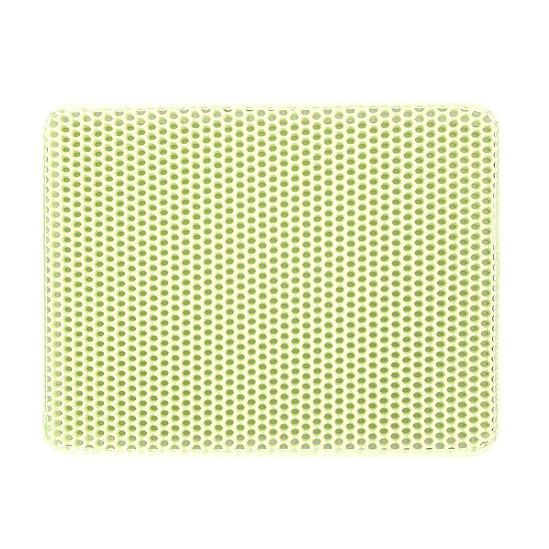 Double Layer Cat Litter Mat & Honeycomb Litter Trap Mat for Cleaner Floors