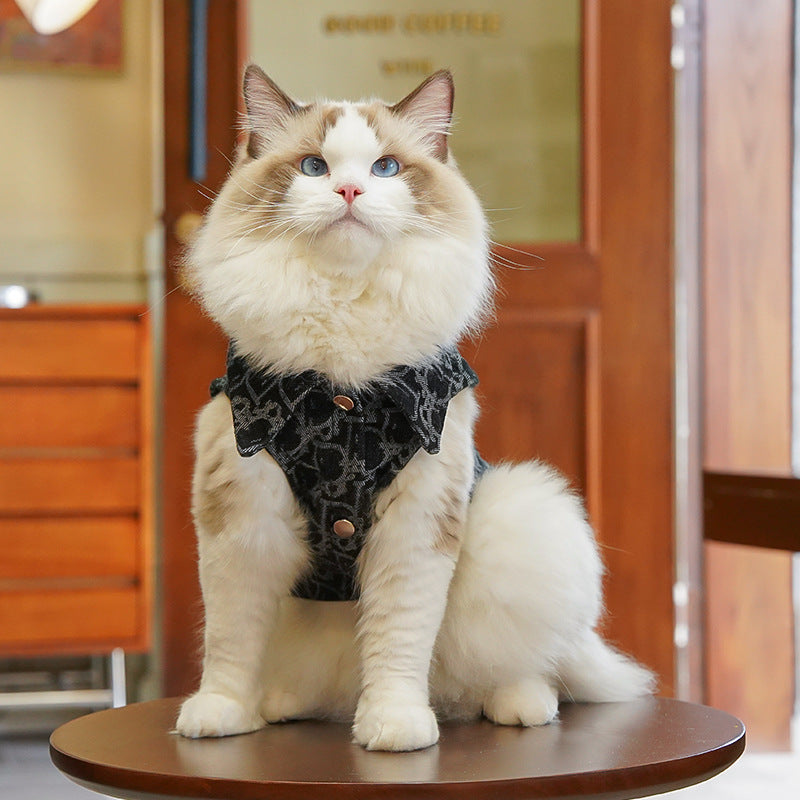 Denim-Style Vest for Dogs & Cats