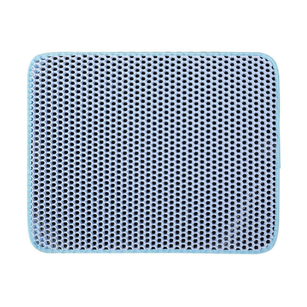 Double Layer Cat Litter Mat & Honeycomb Litter Trap Mat for Cleaner Floors