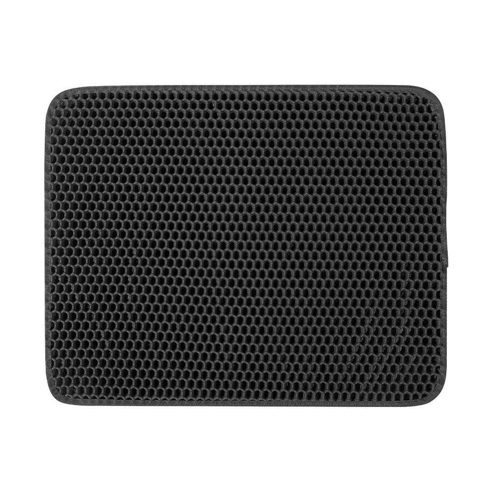 Double Layer Cat Litter Mat & Honeycomb Litter Trap Mat for Cleaner Floors