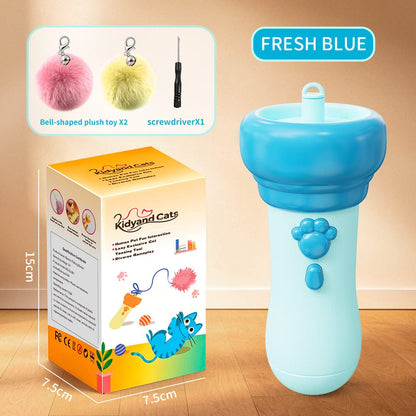 Electric Cat Teaser Toy - Auto Wand with Plush Ball for Indoor Cats