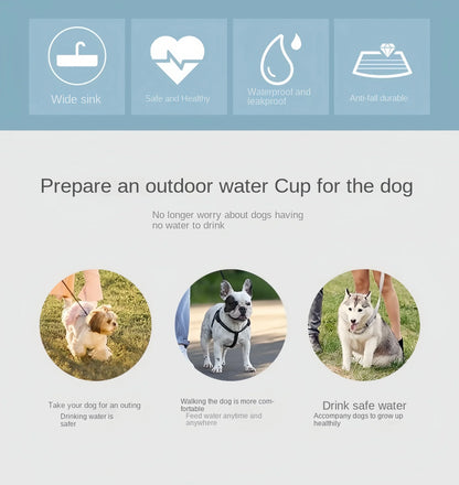 Pet Water Bottle with Food Storage Container