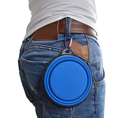Collapsible Silicone Pet Travel Food Bowls