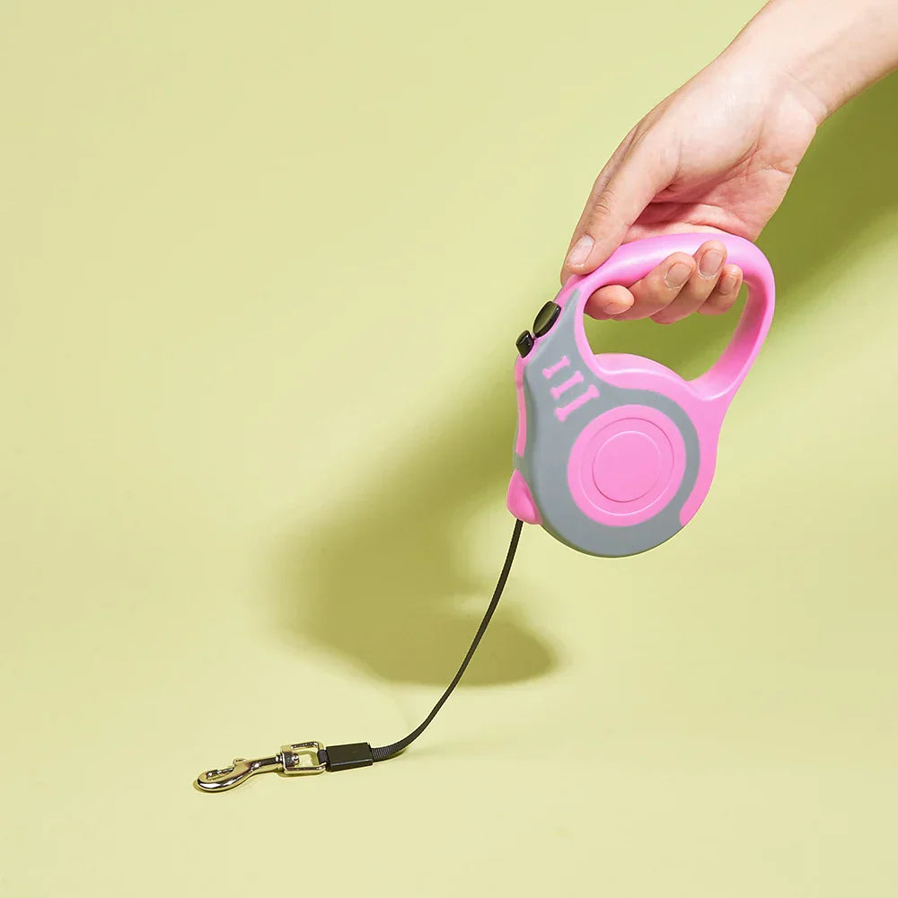 Automatic Retractable Dog Leash with One Button Brake System