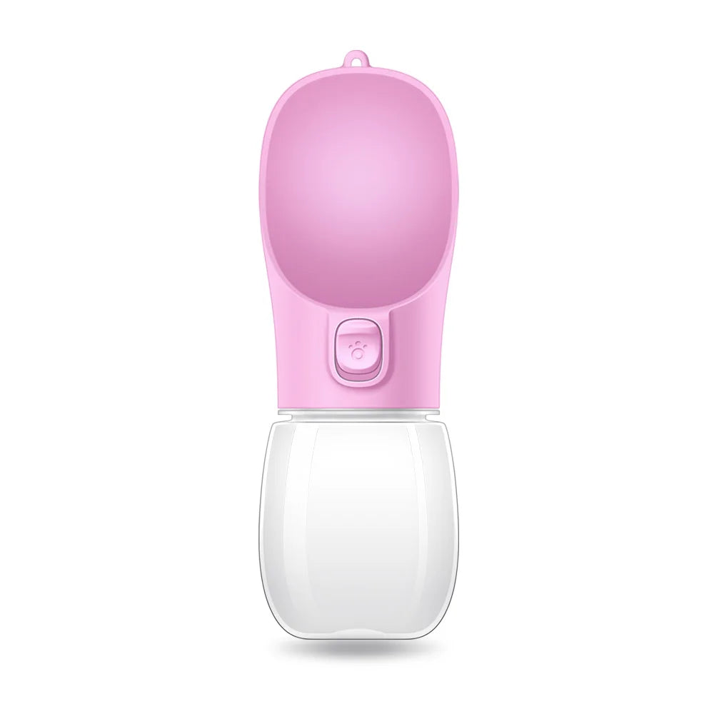 Portable Dog Water Bottle with Built In Bowl