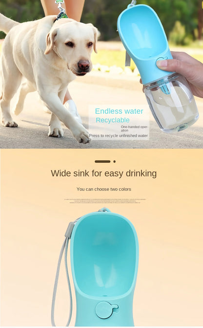 Pet Water Bottle with Food Storage Container