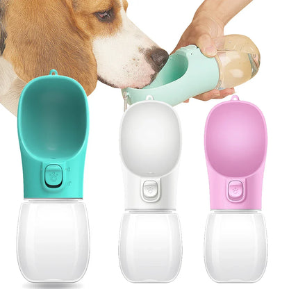 Portable Dog Water Bottle with Built In Bowl