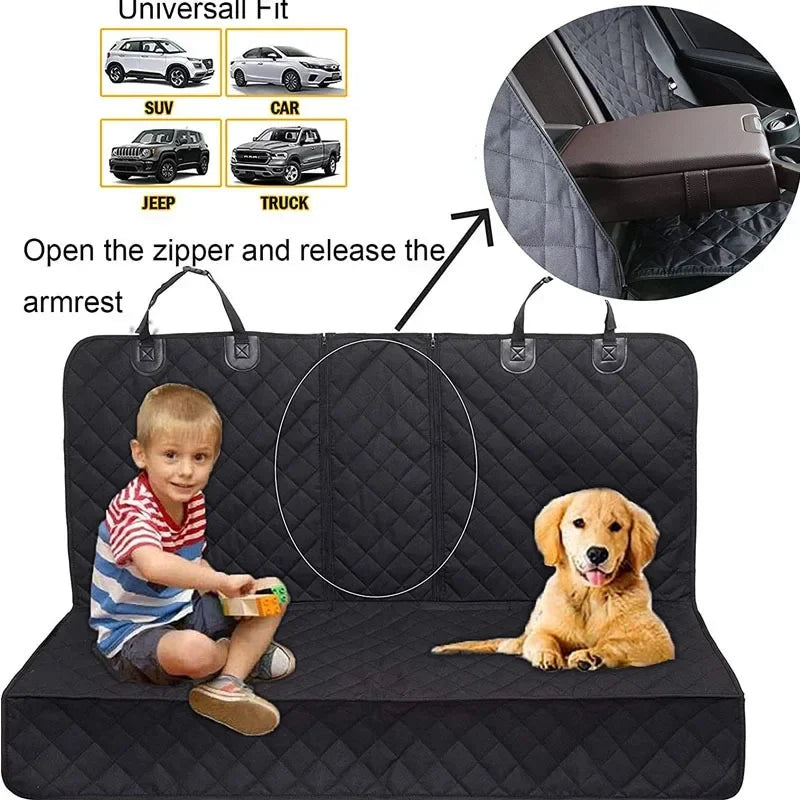 Waterproof Dog Car Seat Cover for Back Seat Protection