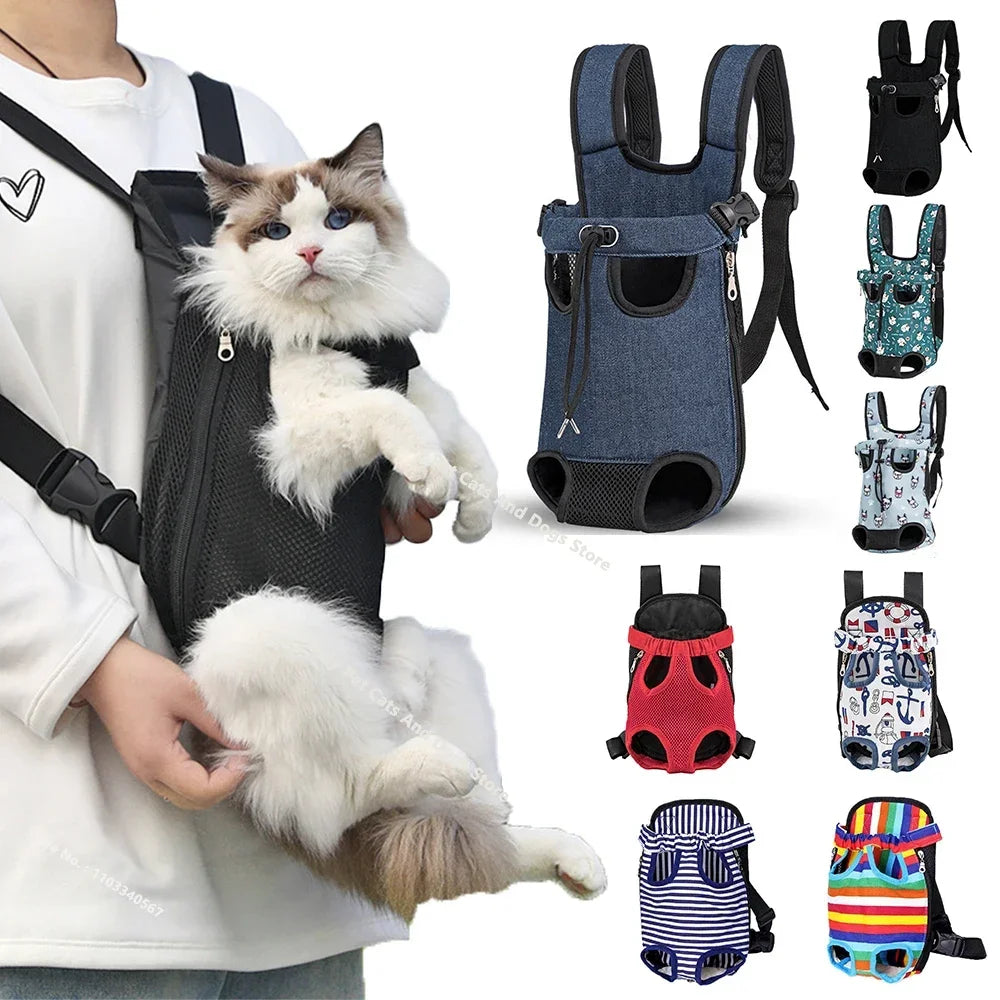 Dog Cat Carrier Backpack Frontpack Carrier Travel Bag