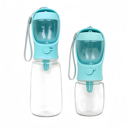 Pet Water Bottle with Food Storage Container