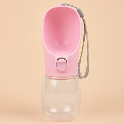 Portable Dog Water Bottle with Built In Bowl