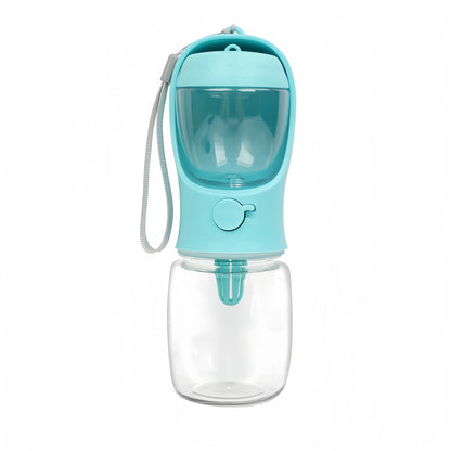 Pet Water Bottle with Food Storage Container