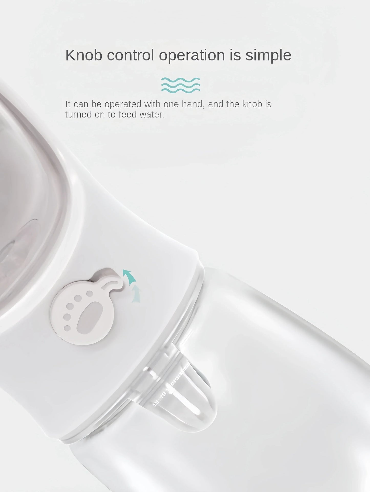 Pet Water Bottle with Food Storage Container
