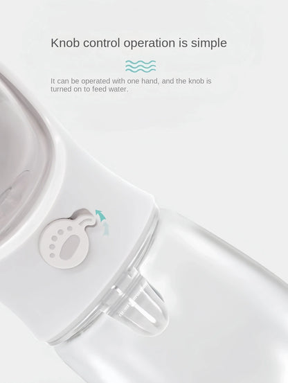 Pet Water Bottle with Food Storage Container
