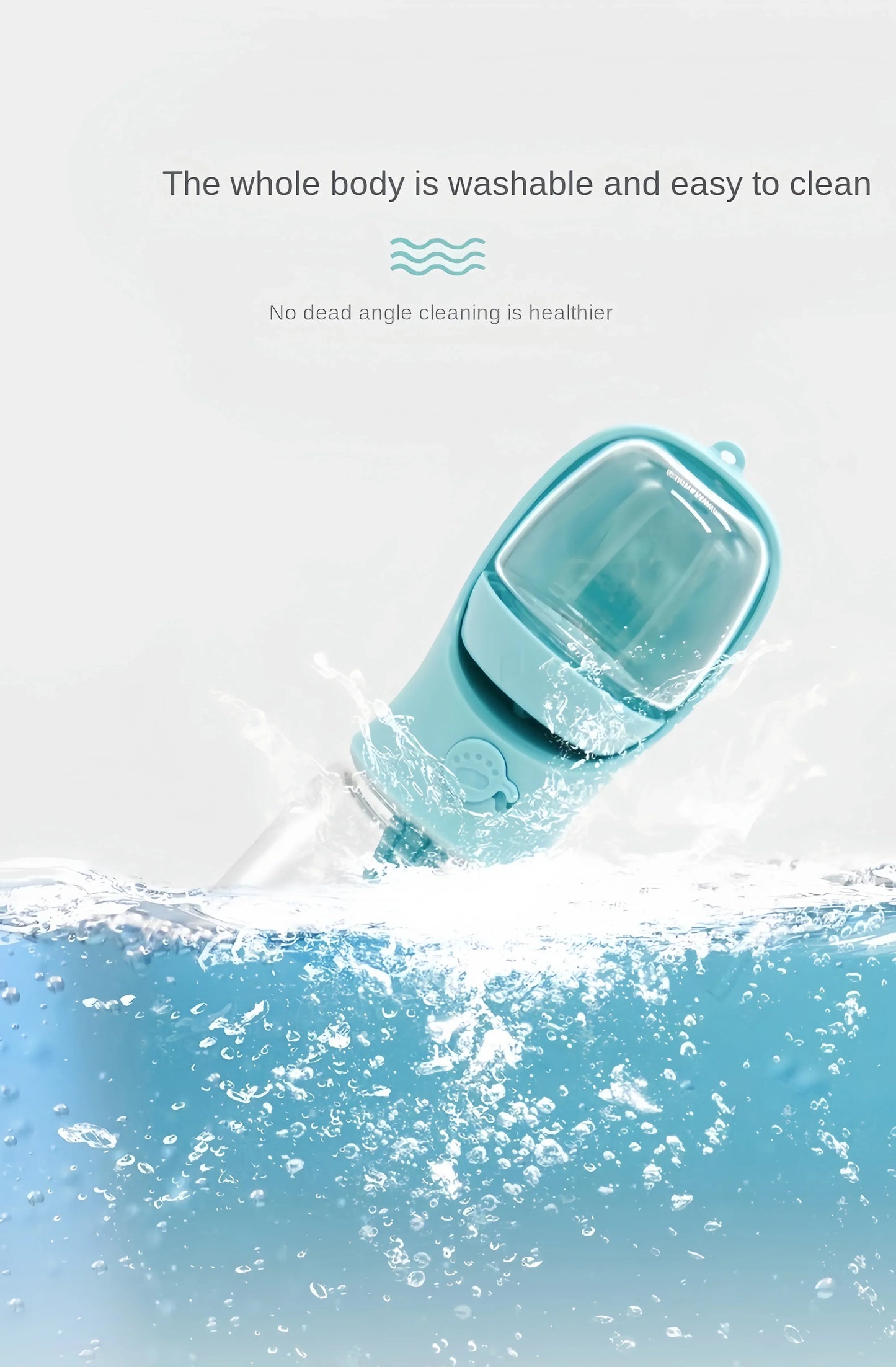 Pet Water Bottle with Food Storage Container