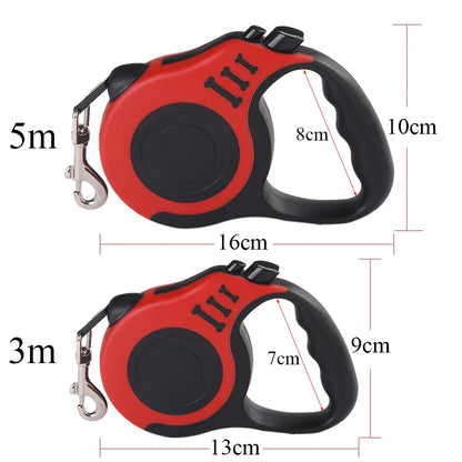 Automatic Retractable Dog Leash with One Button Brake System