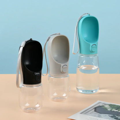 Portable Dog Water Bottle with Built In Bowl