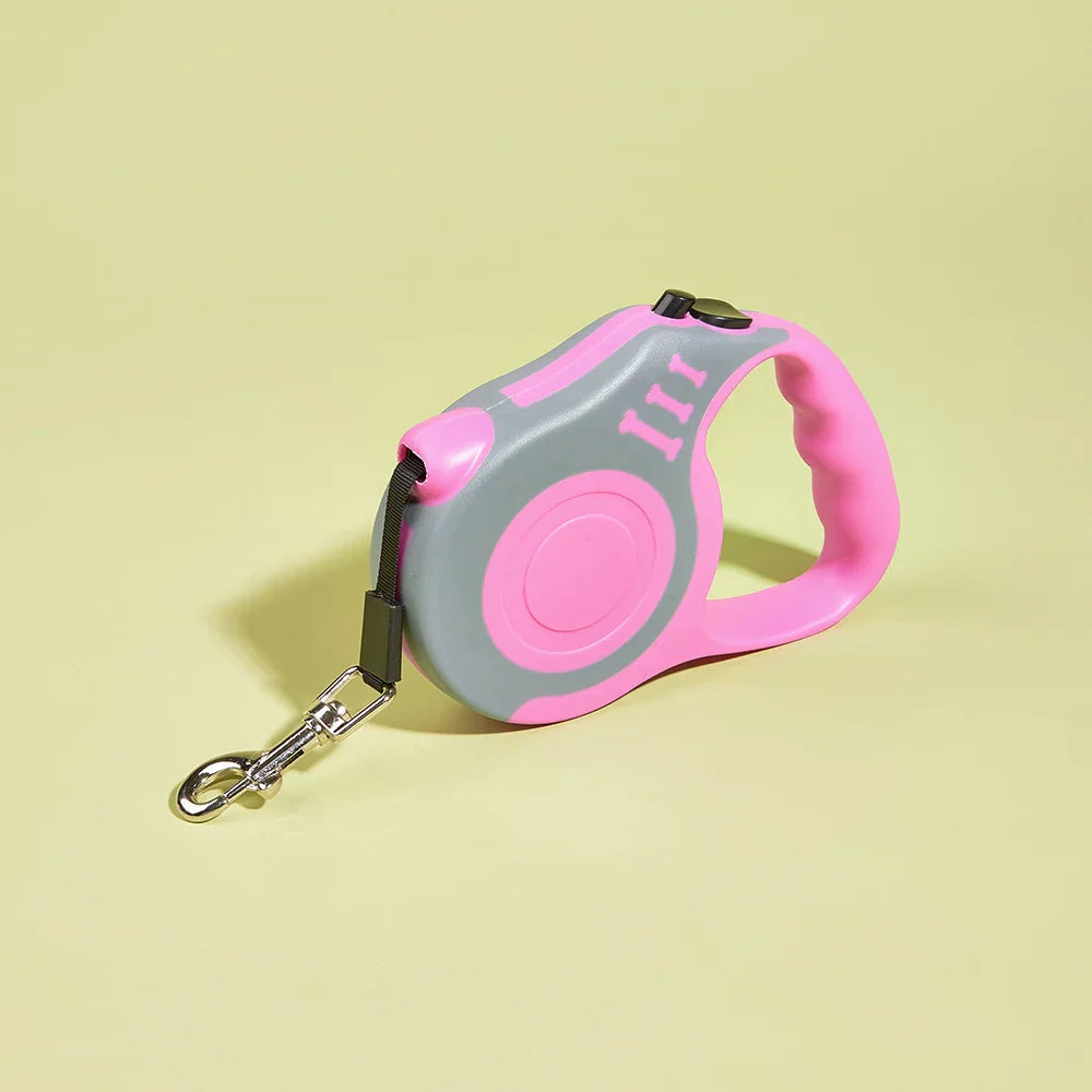 Automatic Retractable Dog Leash with One Button Brake System