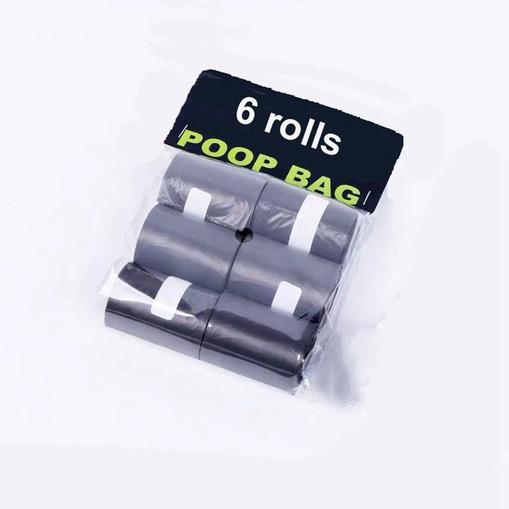 6 roll dog poop bag refill pack for portable dog pooper scooper dispenser