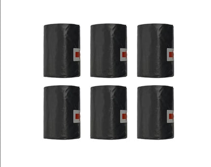 Replacement waste bags for portable dog pooper scooper