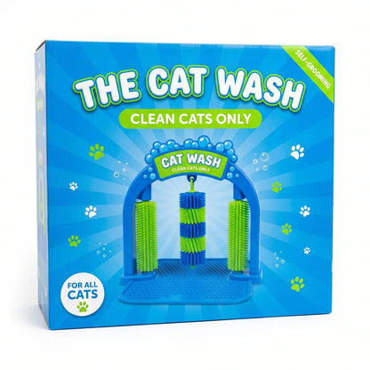 Cat Self-Grooming Station & Interactive Brush & Massage Toy