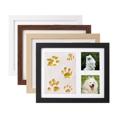 Pet Paw Print Frame Kit Air-Dry Clay and Photo Display - view 6