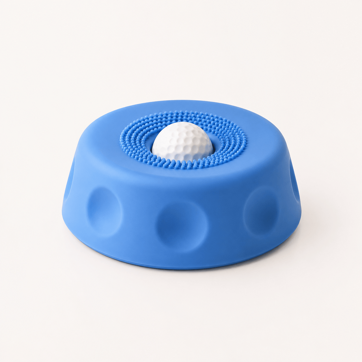 Blue Noblias 2026 Upgraded Lick & Roll Slow Feeder Bowl with textured surface for extended feeding enjoyment.