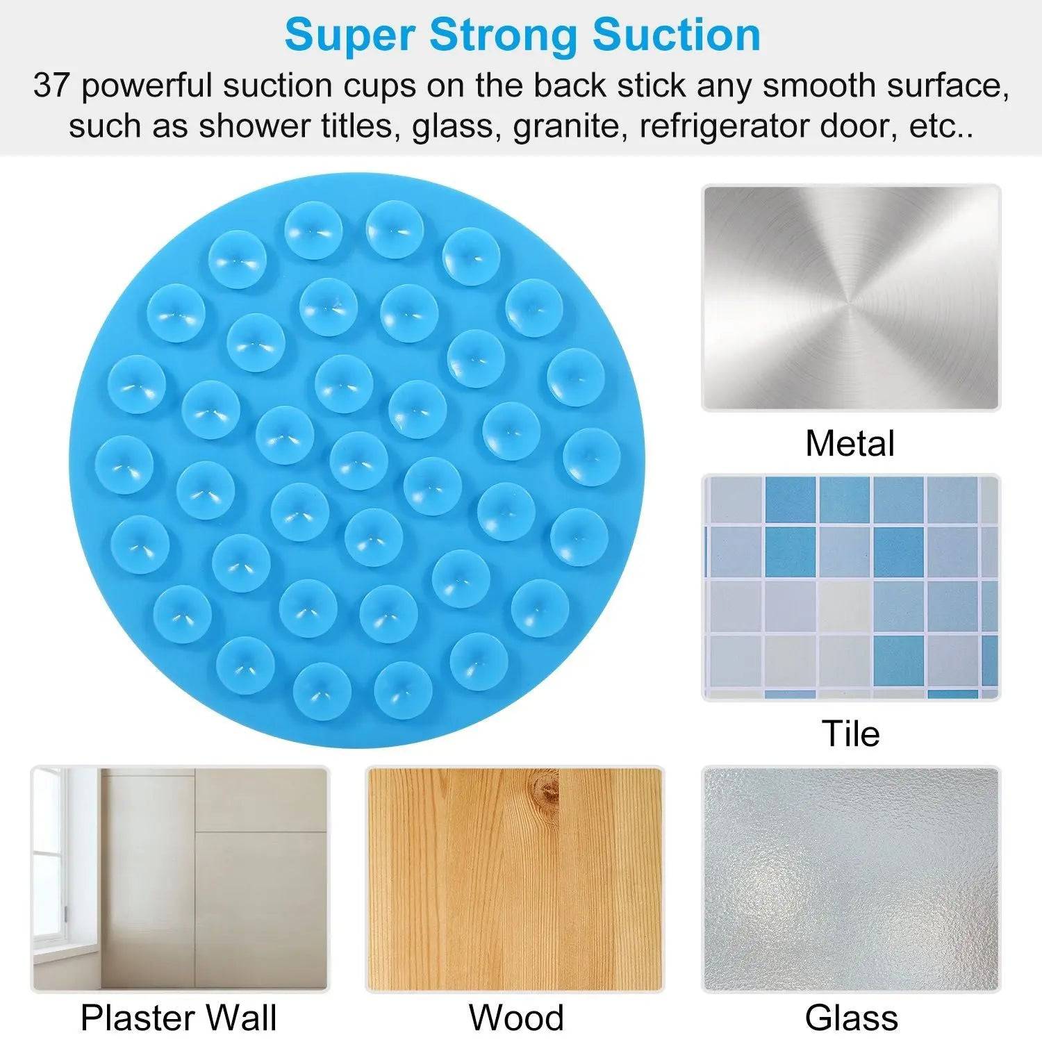 Two blue Noblias lick mats with suction cups, designed as slow feeders for dogs and cats, for interactive feeding and entertainment.