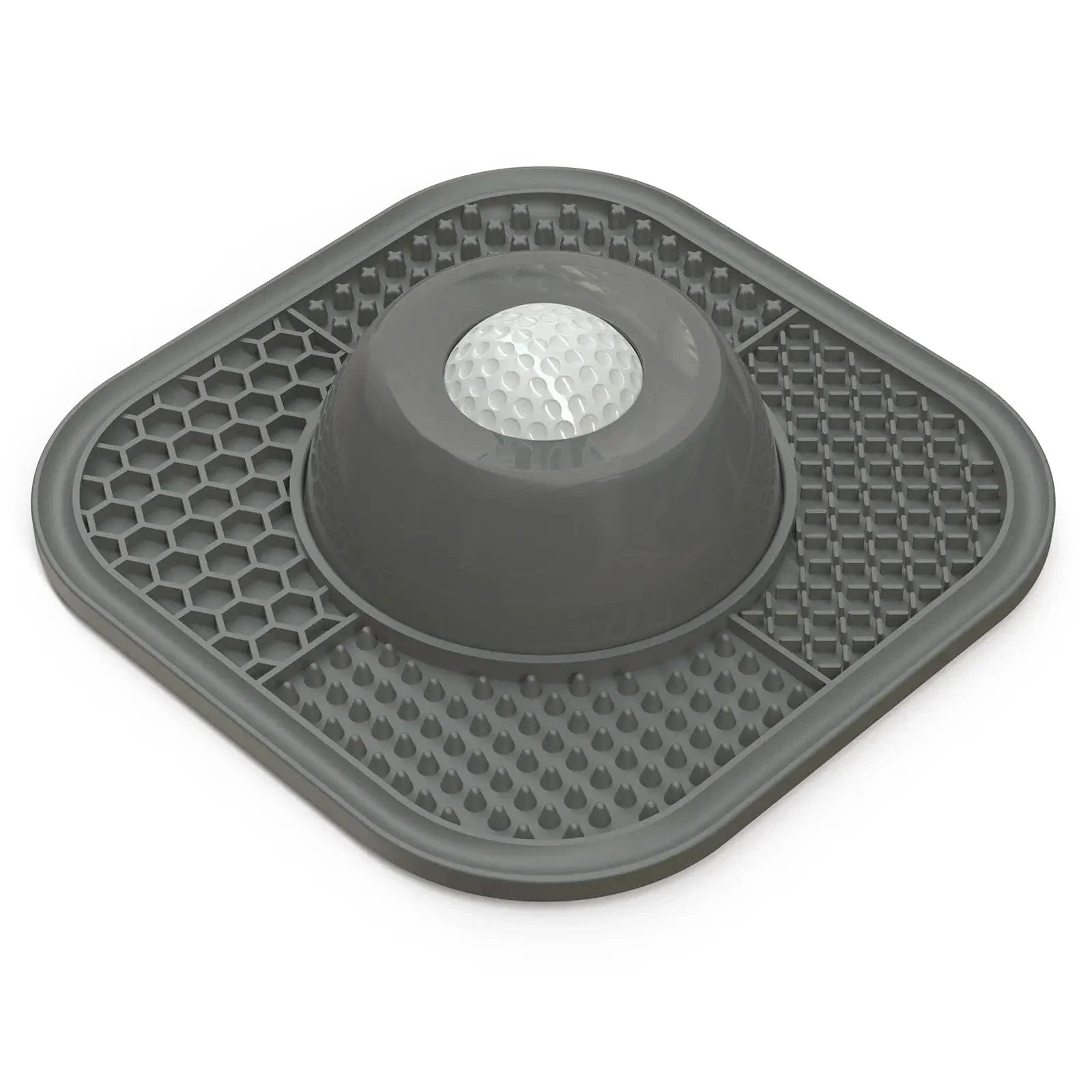 Blue Noblias dog slow feeder and lick toy bowl with textured surface for interactive feeding and mental stimulation.