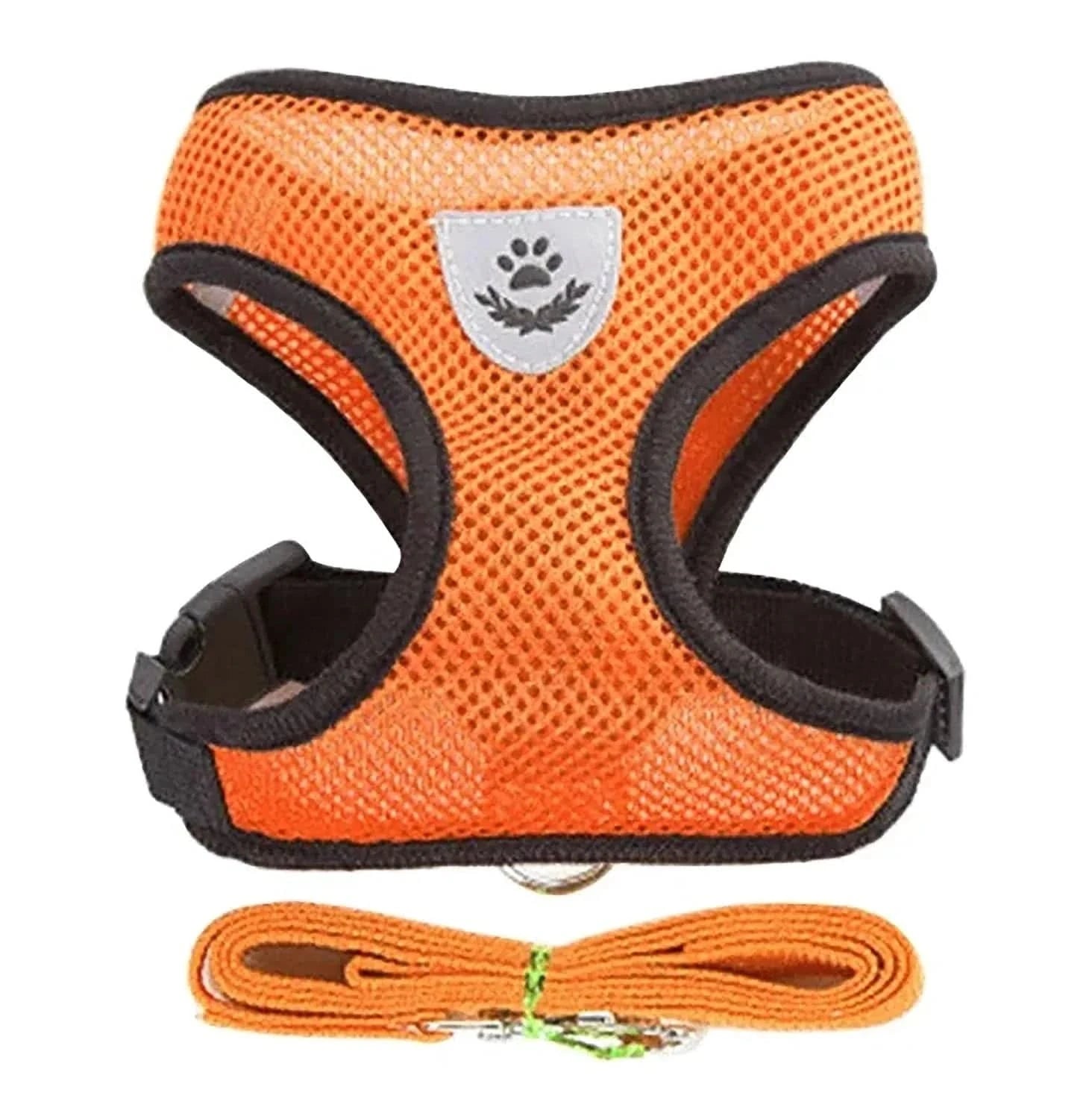 Noblias escape-proof cat harness and leash set in rose red, adjustable breathable vest for secure outdoor walks.