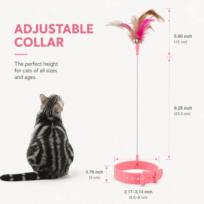 Adjustable collar panel giving the 5.9 inch feather section, 9.25 inch wire and the 2.17 to 3.14 inch collar range