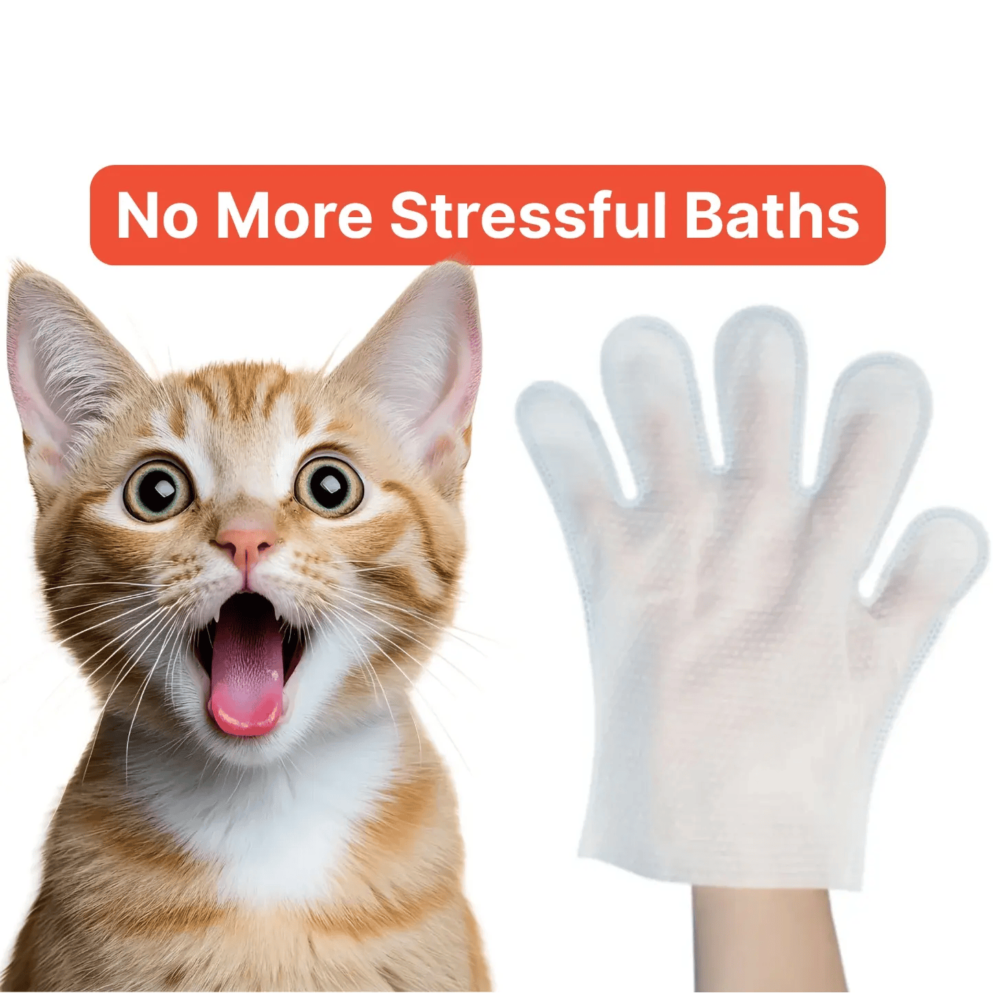 Noblias Deodorizing Pet Glove Wipes for mud-free paws, 18-pack, showing a pet paw being cleaned with the wipes.