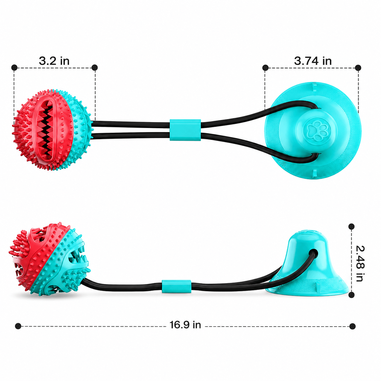 Durable Noblias dog chew toy designed for aggressive chewers, made of tough material to withstand strong bites.