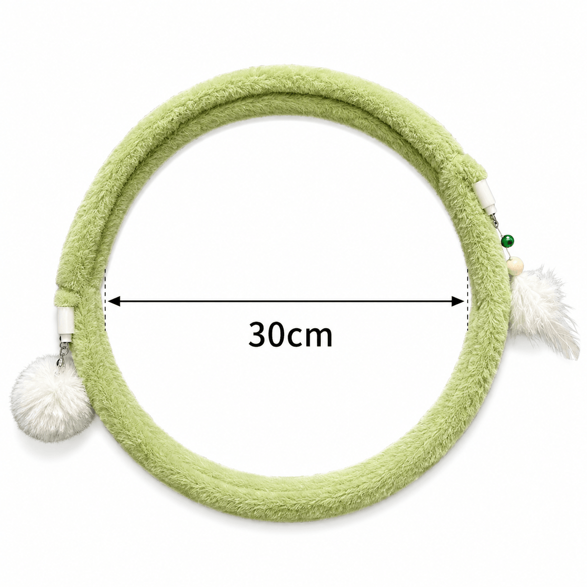 Green spring cat tunnel coil measured at 30 cm across