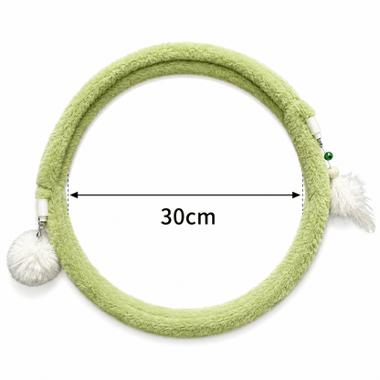 Green spring cat tunnel coil measured at 30 cm across