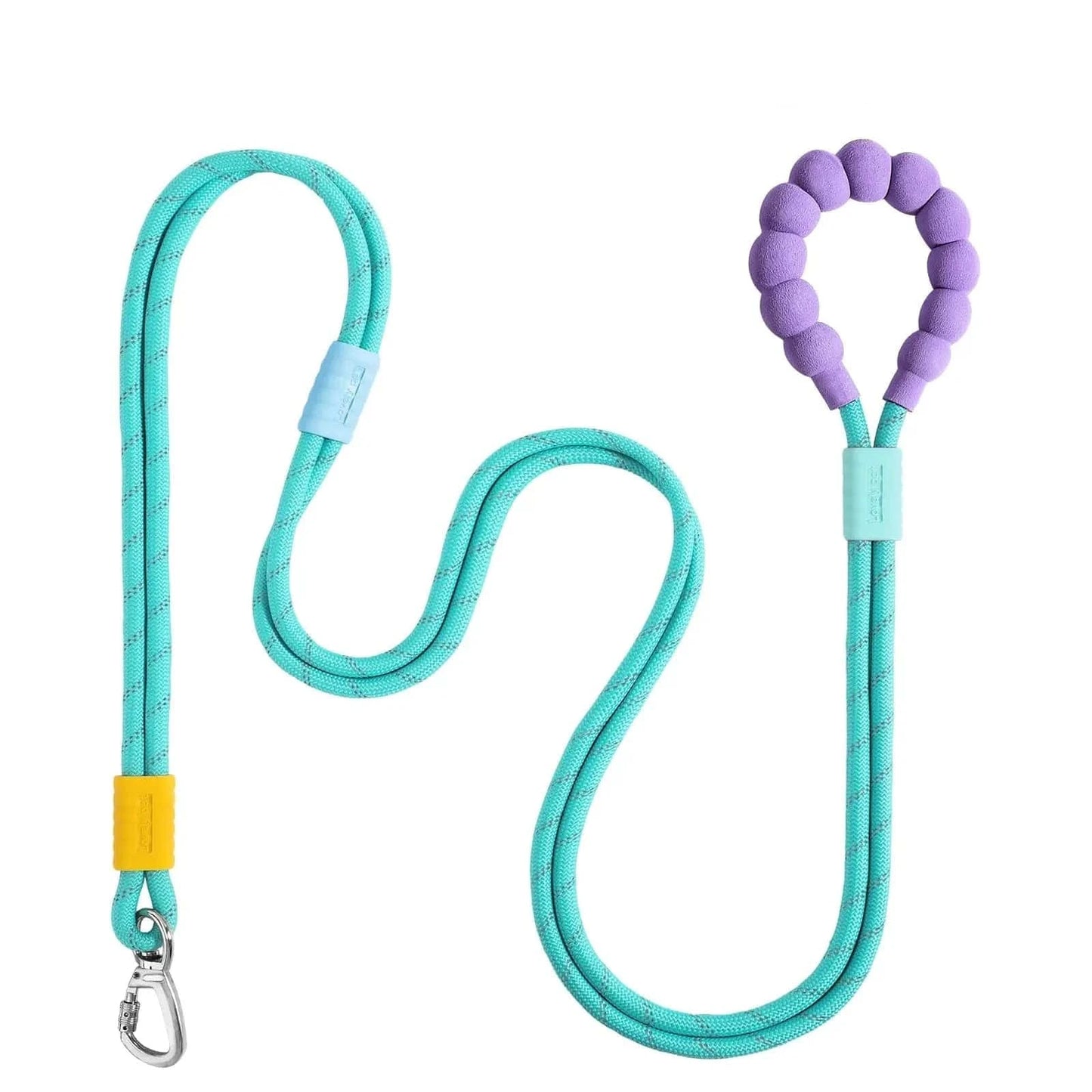 Noblias hands-free dog leash attached to a dog, featuring an adjustable waist strap perfect for walking, jogging, and outdoor hikes.