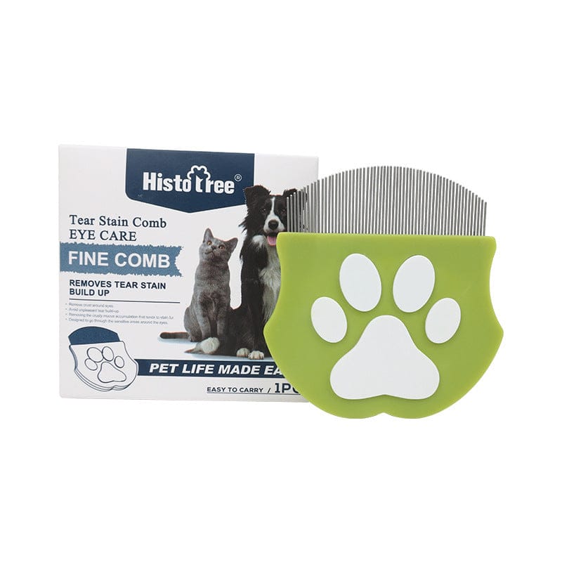 Noblias purple pet face cleaning brush with soft bristles for gentle grooming of cats and dogs.