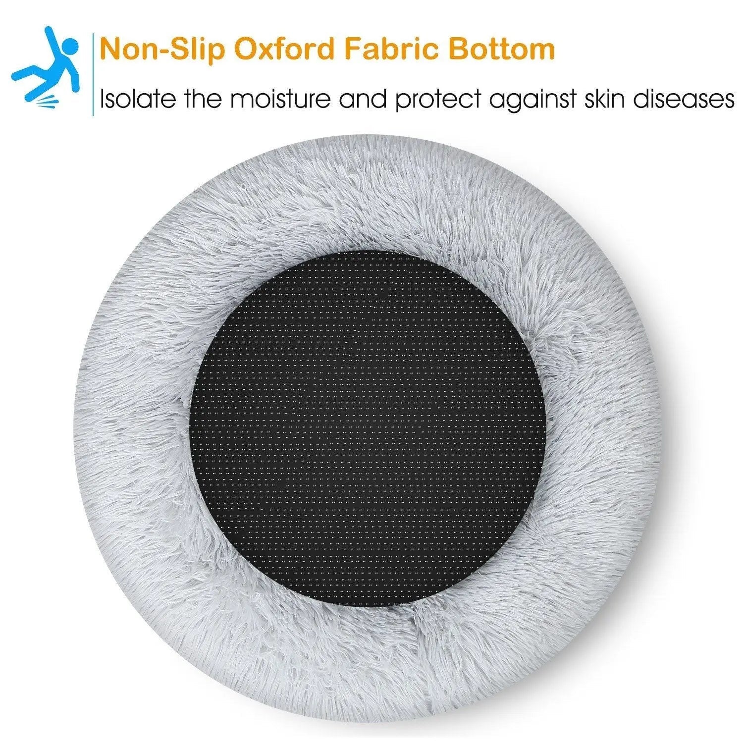 Brown Noblias soft fleece pet bed in a cozy nest design, perfect for small dogs and cats up to 11 pounds.