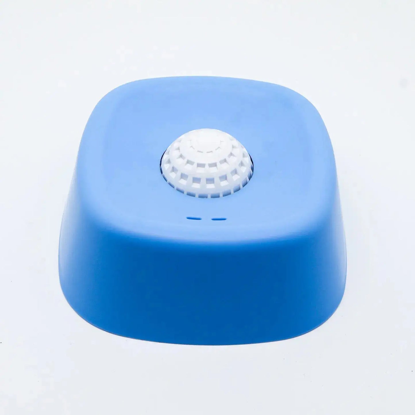 Blue Noblias slow feeder dog lick bowl with no spill and non-slip base, designed to slow feeding and prevent mess.
