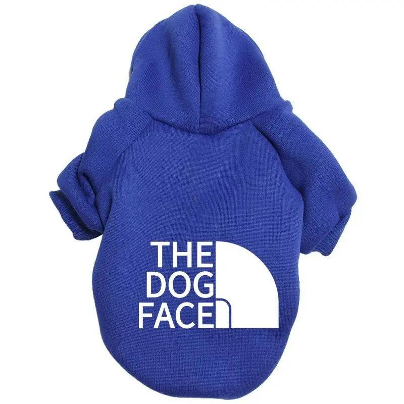 Red dog hoodie by Noblias, cozy pet sweatshirt for small and medium dogs, soft and comfortable for chilly days.