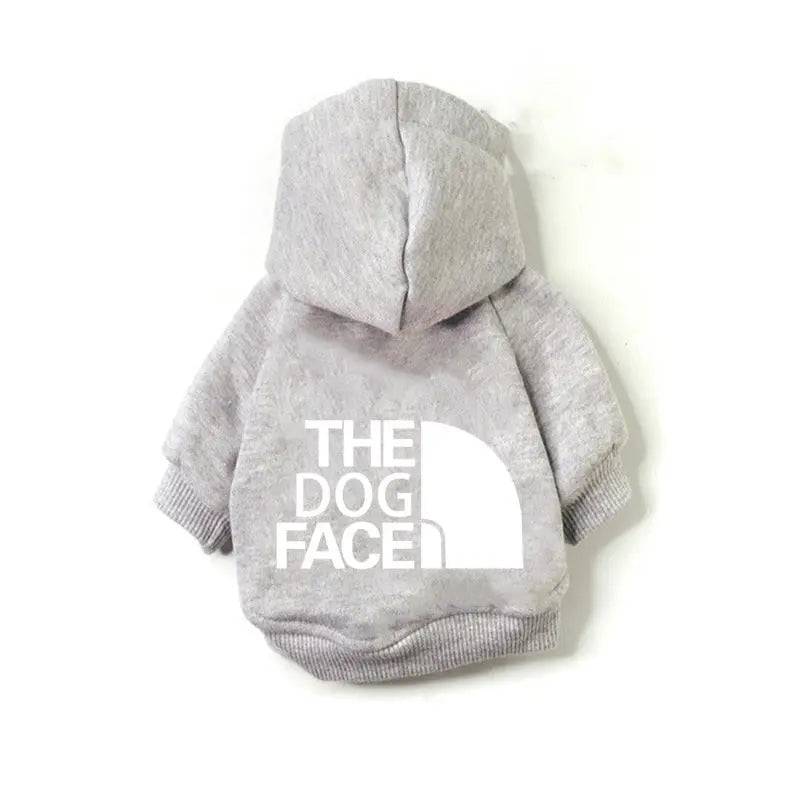 Red Noblias dog hoodie for small and medium dogs, cozy sweatshirt with a hood, designed for warmth and comfort.
